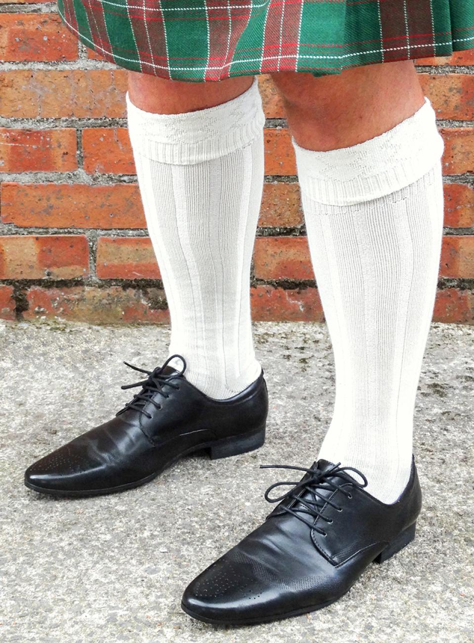 Cream Kilt Hose (Socks)