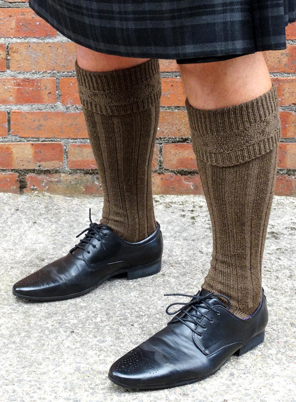 Brown Kilt Hose (Socks)