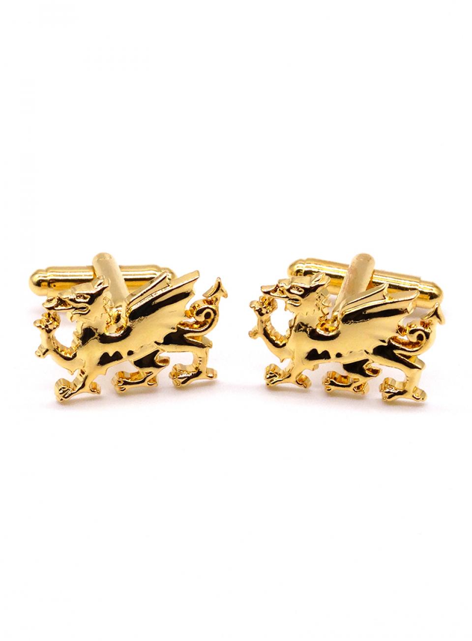 Gold Dragon Plated Cufflinks
